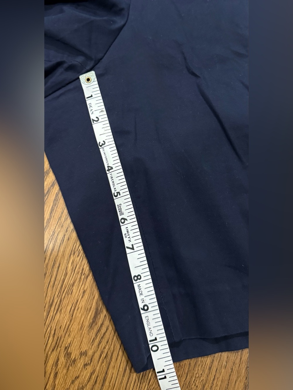 Talbots Navy Women's Bermuda Shorts Size 8 Stretch Flat Front 10” inseam - Picture 8 of 9